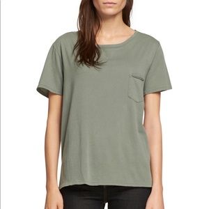 rag & bone small X-boyfriend tee in khaki (green)